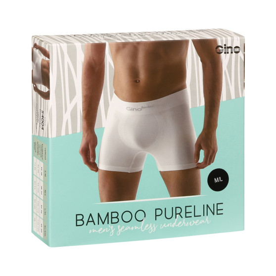 Boxers para homem Gino bambu sem costuras preto (54004)