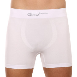 Boxers para homem Gino bambu sem costuras branco (54004)