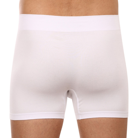 Boxers para homem Gino bambu sem costuras branco (54004)