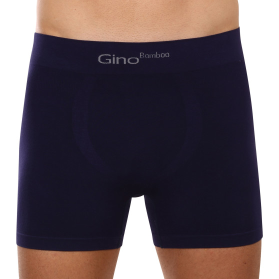 Boxers para homem Gino bambu sem costuras azul (54004)