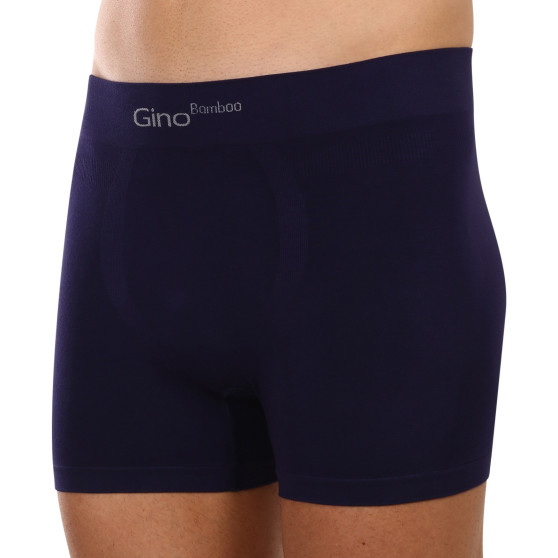 Boxers para homem Gino bambu sem costuras azul (54004)