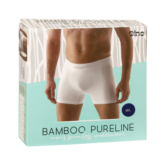 Boxers para homem Gino bambu sem costuras azul (54004)