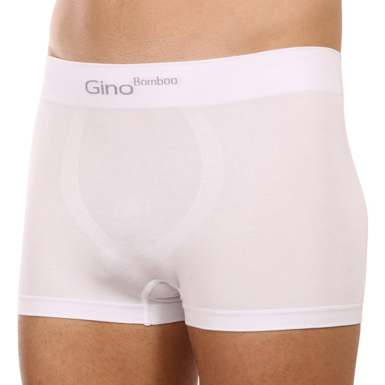 Boxers para homem Gino bambu sem costuras branco (53004)