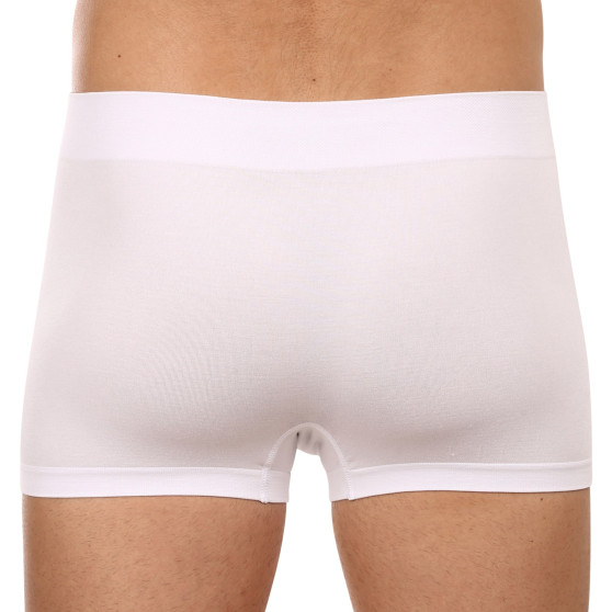 Boxers para homem Gino bambu sem costuras branco (53004)