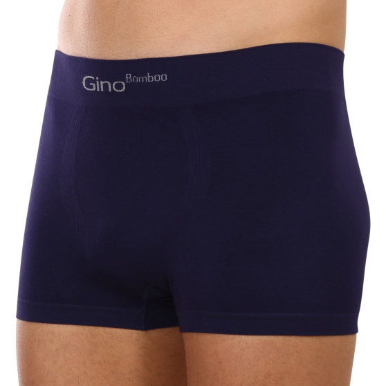 Boxers para homem Gino bambu sem costuras azul (53004)