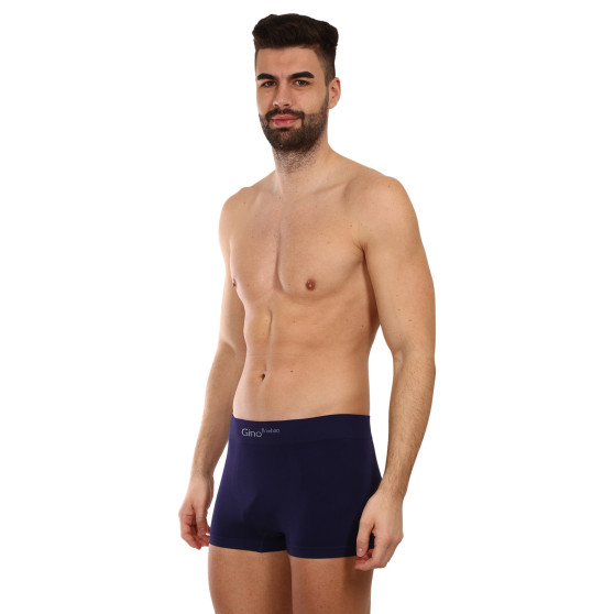 Boxers para homem Gino bambu sem costuras azul (53004)