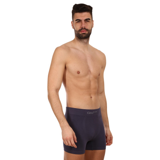 Boxers para homem Gino bambu sem costuras cinzento (54004)