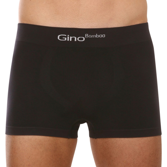 Boxers para homem Gino bambu sem costuras preto (53004)