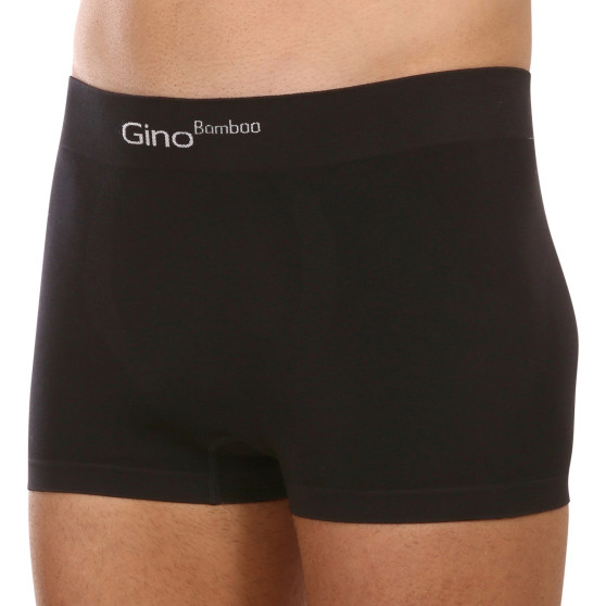 Boxers para homem Gino bambu sem costuras preto (53004)