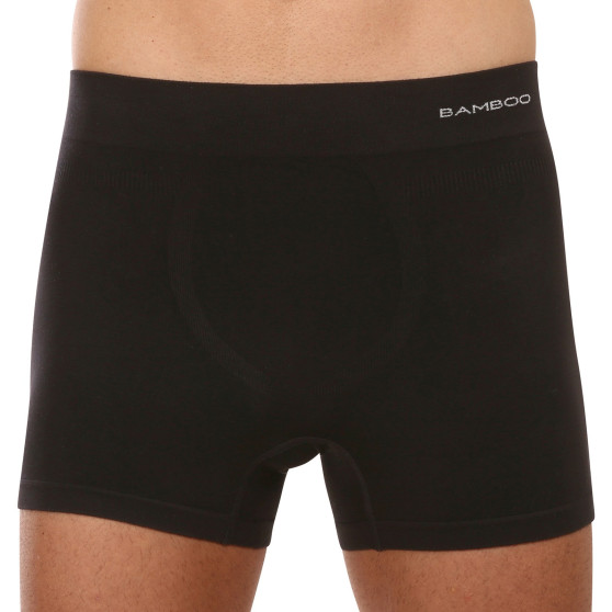 Boxers para homem Gino bambu sem costuras preto (54005)