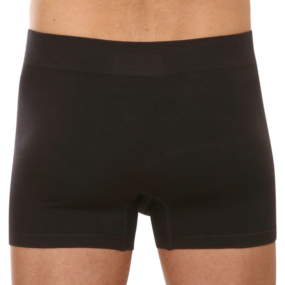 Boxers para homem Gino bambu sem costuras preto (54005)