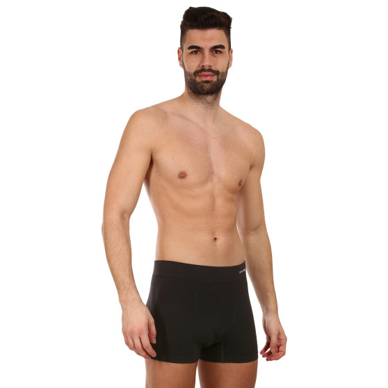 Boxers para homem Gino bambu sem costuras preto (54005)