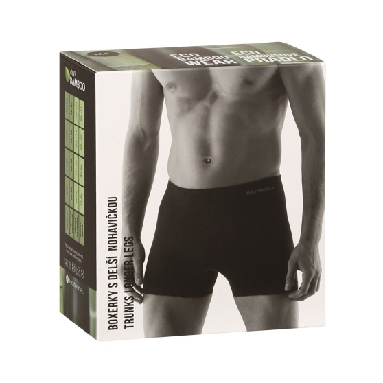 Boxers para homem Gino bambu sem costuras preto (54005)