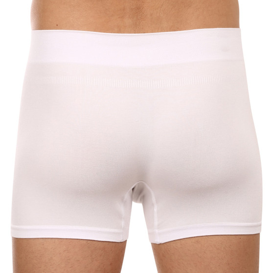 Boxers para homem Gino bambu sem costuras branco (54005)