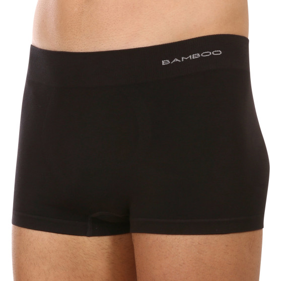 Boxers para homem Gino bambu sem costuras preto (53005)