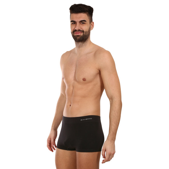 Boxers para homem Gino bambu sem costuras preto (53005)