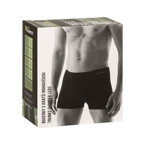 Boxers para homem Gino bambu sem costuras preto (53005)