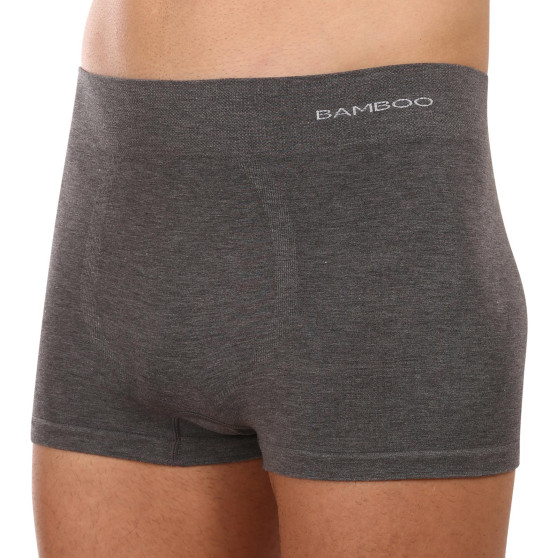 Boxers para homem Gino bambu sem costuras cinzento (53005)