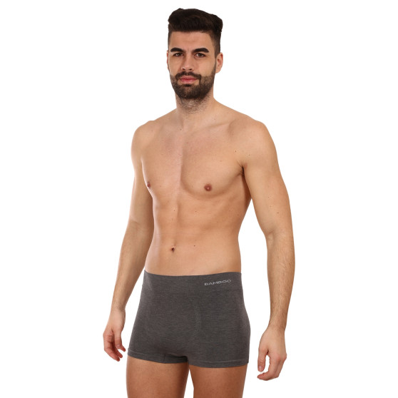 Boxers para homem Gino bambu sem costuras cinzento (53005)