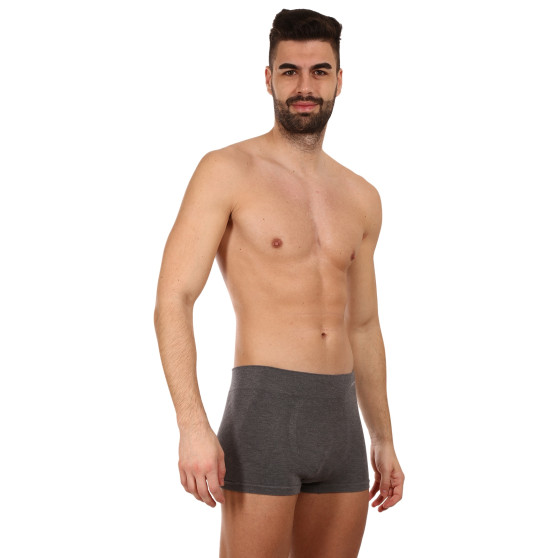 Boxers para homem Gino bambu sem costuras cinzento (53005)