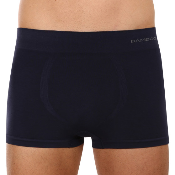 Boxers para homem Gino bambu sem costuras azul (53005)