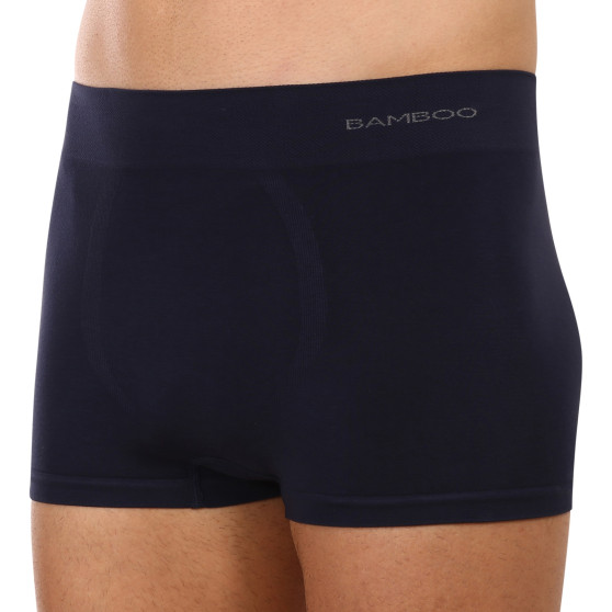 Boxers para homem Gino bambu sem costuras azul (53005)