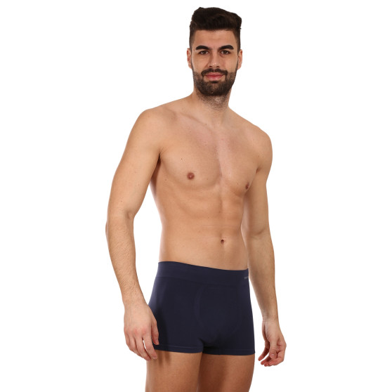 Boxers para homem Gino bambu sem costuras azul (53005)