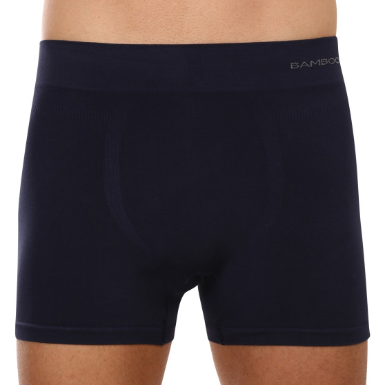 Boxers para homem Gino bambu sem costuras azul (54005)