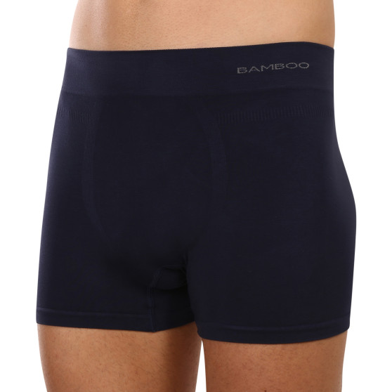 Boxers para homem Gino bambu sem costuras azul (54005)