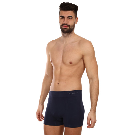 Boxers para homem Gino bambu sem costuras azul (54005)