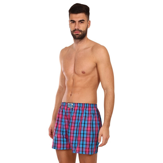 3PACK Boxers para homem Styx borracha clássica multi-coloured (3A93489)