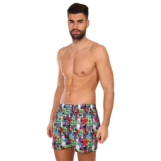 3PACK Boxers para homem Styx arte clássica borracha multicolorido (3A14895)