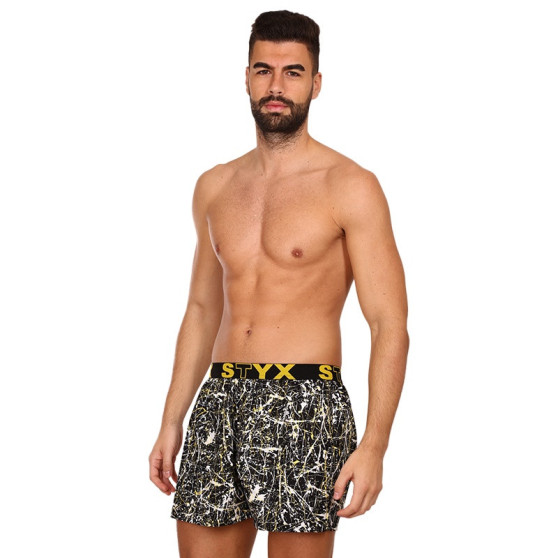 3PACK Boxers para homem Styx arte esportes borracha multicolorido (3B13356)