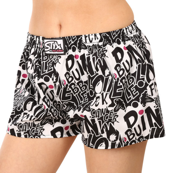 Boxers para mulher Styx art borracha clássica Pink Bubble (K1059)