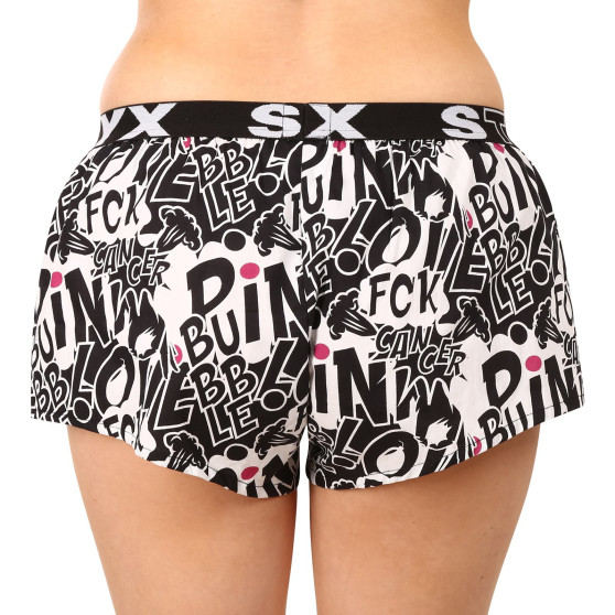 Boxers para mulher Styx arte esportes borracha Pink Bubble (T1059)