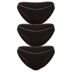 3PACK cuecas para mulher Tommy Hilfiger preto (UW0UW02825 0R7)