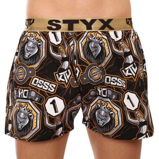 Boxers para homem Styx art / KTV sports borracha - borracha dourada (BTZ1655)