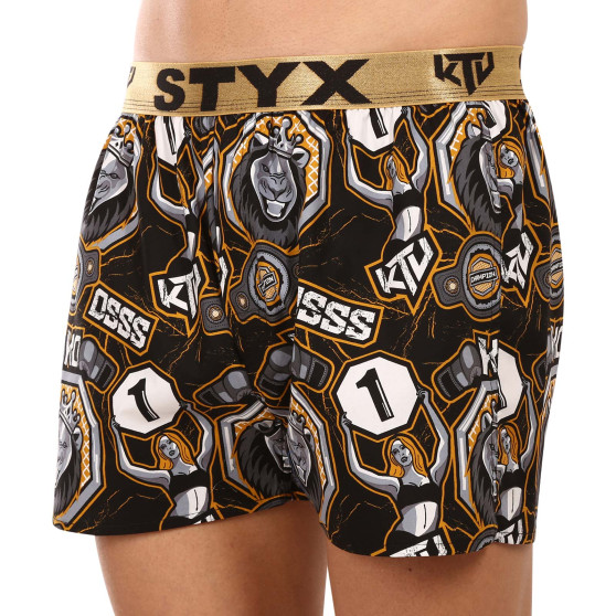 Boxers para homem Styx art / KTV sports borracha - borracha dourada (BTZ1655)