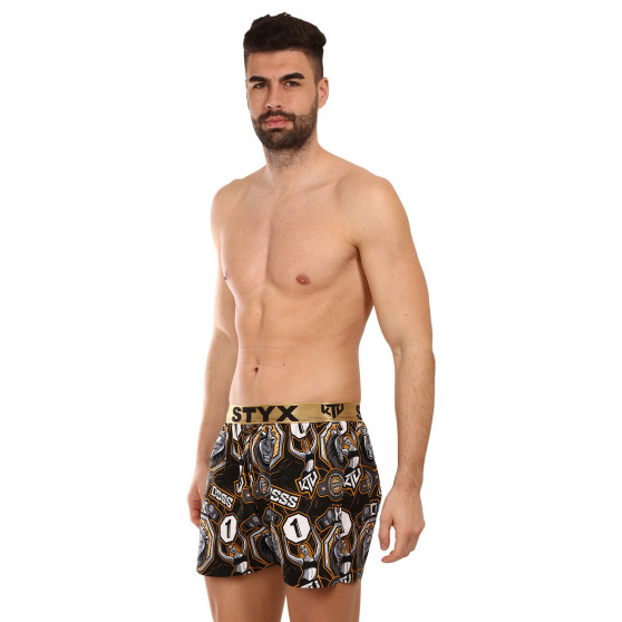 Boxers para homem Styx art / KTV sports borracha - borracha dourada (BTZ1655)