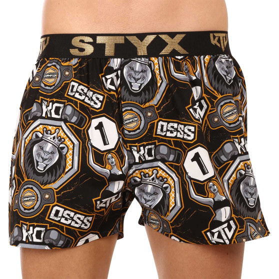 Boxers para homem Styx art / KTV sports borracha - borracha preta (BTC1655)