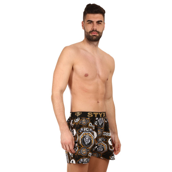 Boxers para homem Styx art / KTV sports borracha - borracha preta (BTC1655)