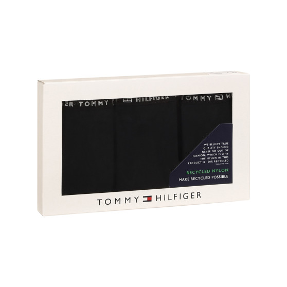 3PACK tanga para mulher Tommy Hilfiger preto (UW0UW02824 0R7)