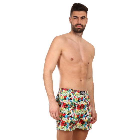 Boxers para homem Styx arte premium borracha clássica emoji (AP954)