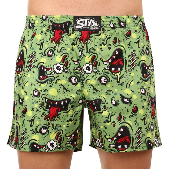 Boxers para homem Styx arte premium borracha clássica zombie (AP1451)