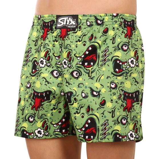 Boxers para homem Styx arte premium borracha clássica zombie (AP1451)