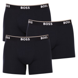 3PACK Boxers para homem BOSS azul escuro (50475282 480)