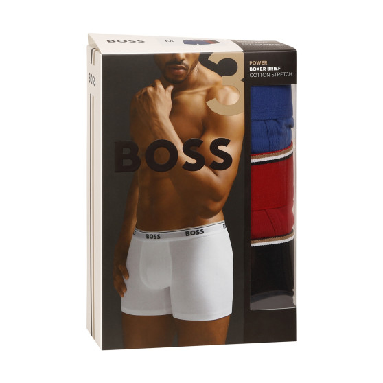 3PACK Boxers para homem BOSS multicolorido (50475282 962)