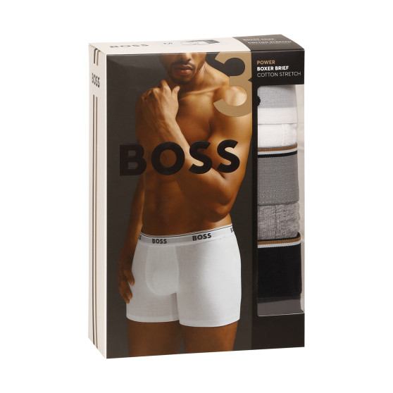 3PACK Boxers para homem BOSS multicolorido (50475282 999)