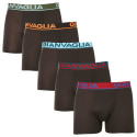 5PACK Boxers para homem Gianvaglia preto (GVG-5010)