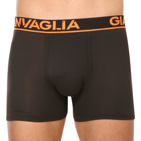 5PACK Boxers para homem Gianvaglia preto (GVG-5010)